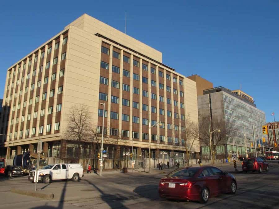 East (Elgin Street) elevation with Brittish High Commission beyond