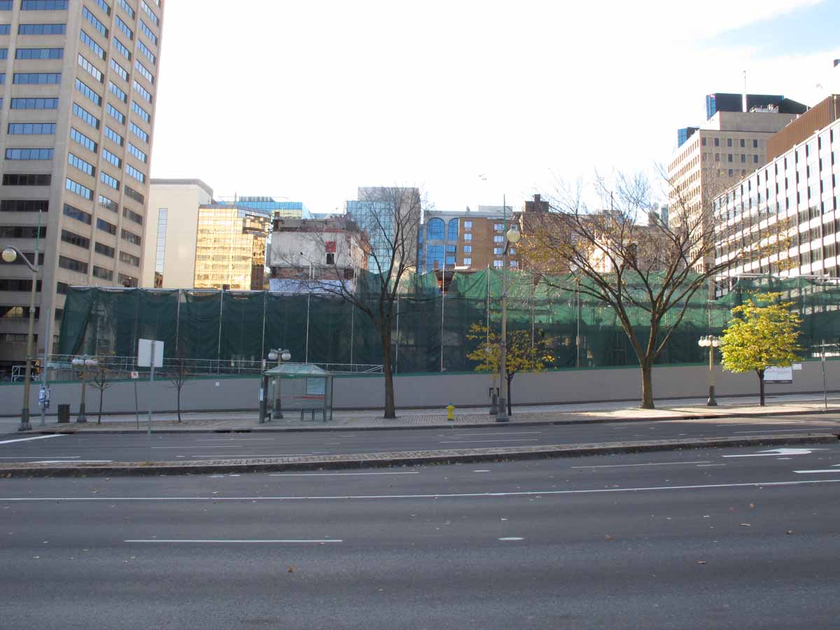 Elgin Street elevation. Just one storey remains