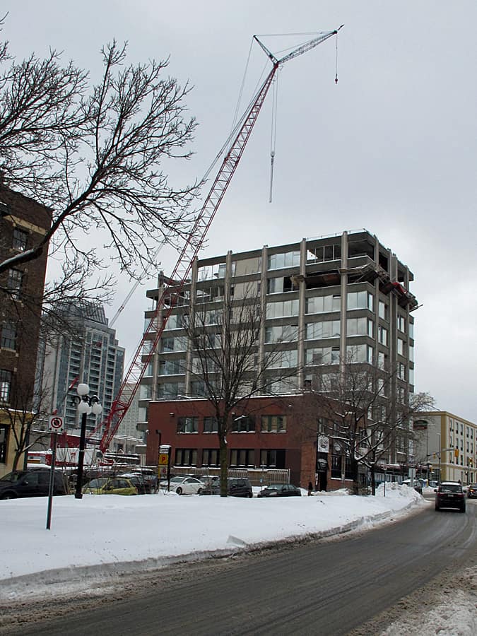 Looking west along York Street