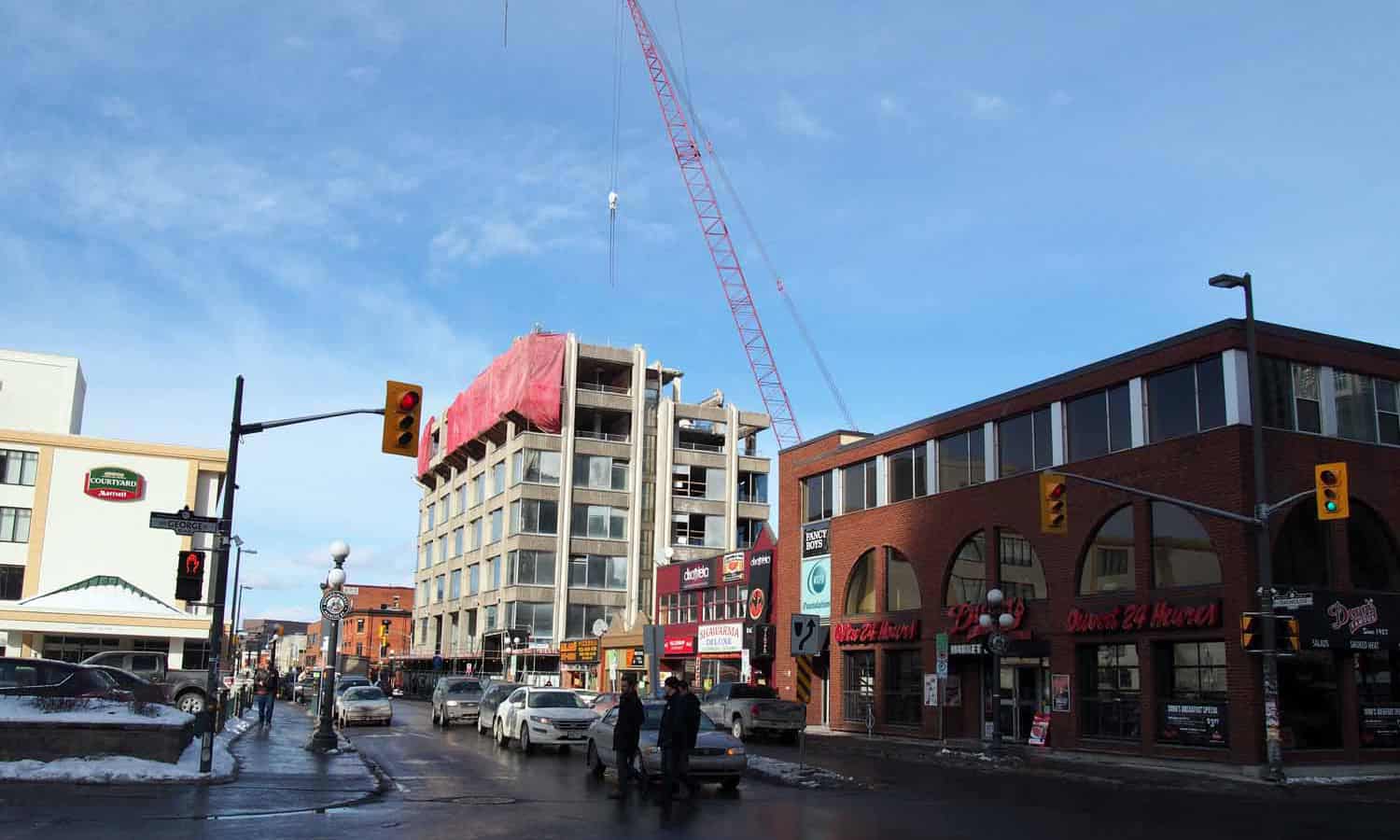 Looking north on Dalhousie Street