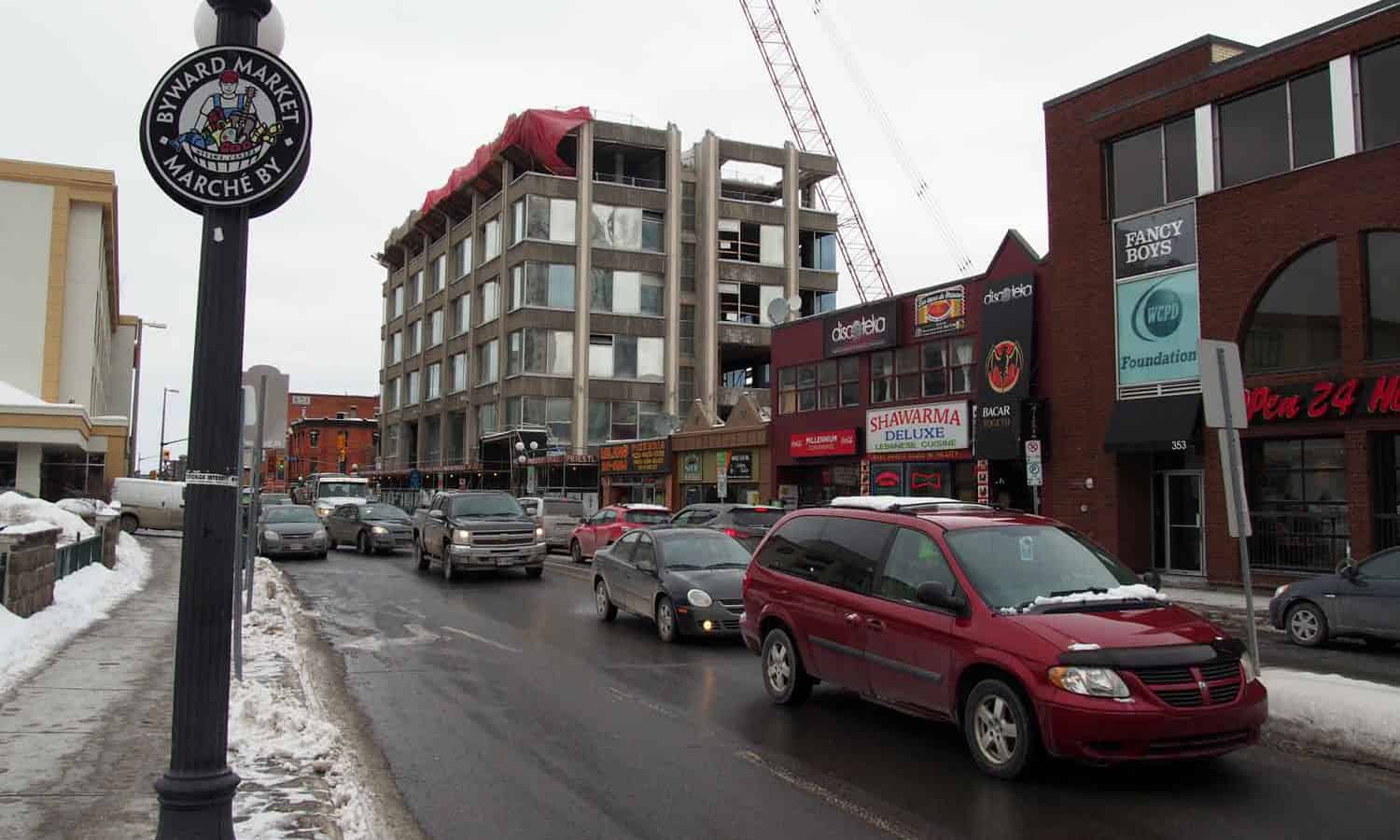 Looking north on Dalhousie Street