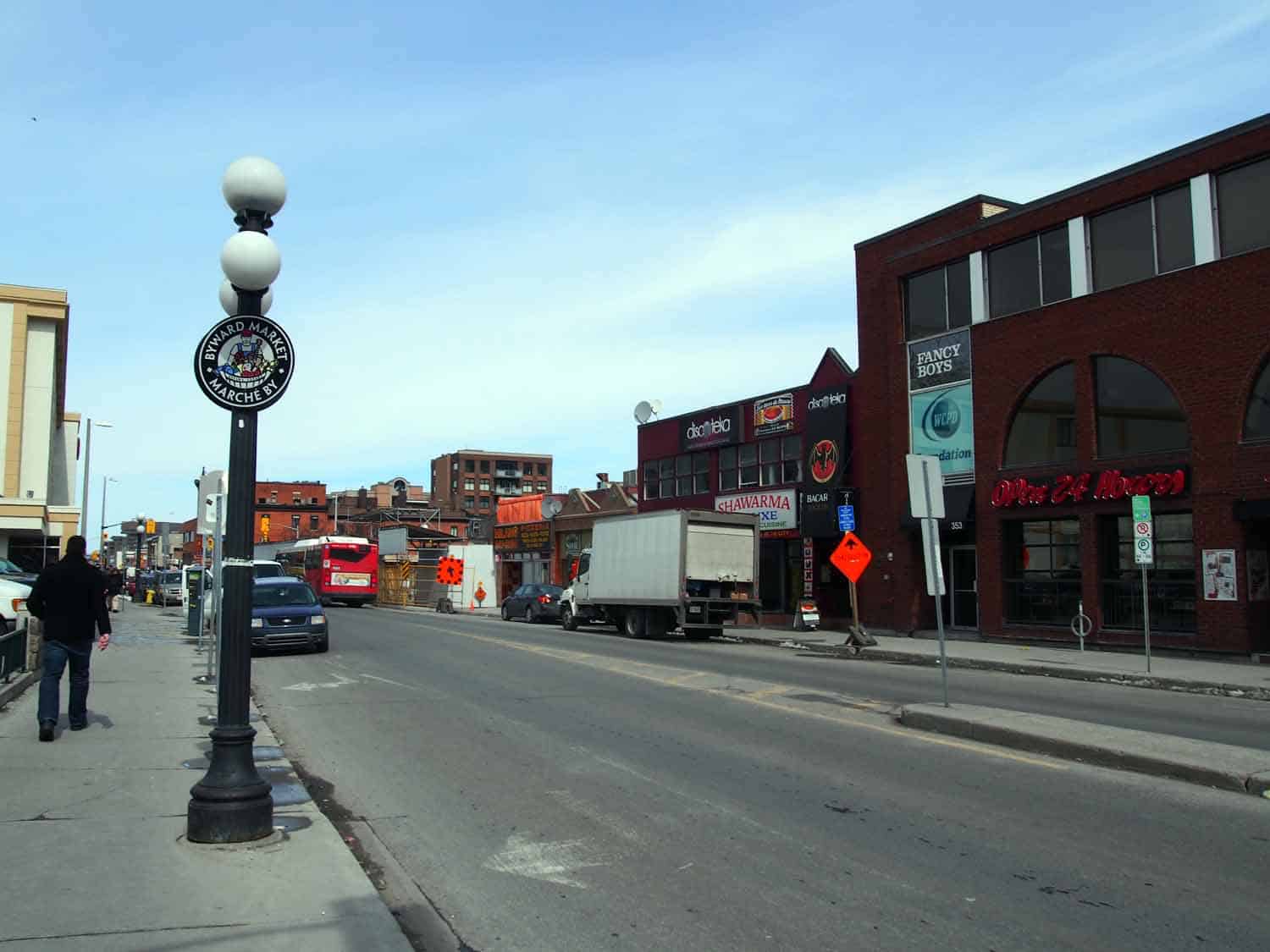 Looking north on Dalhousie Street