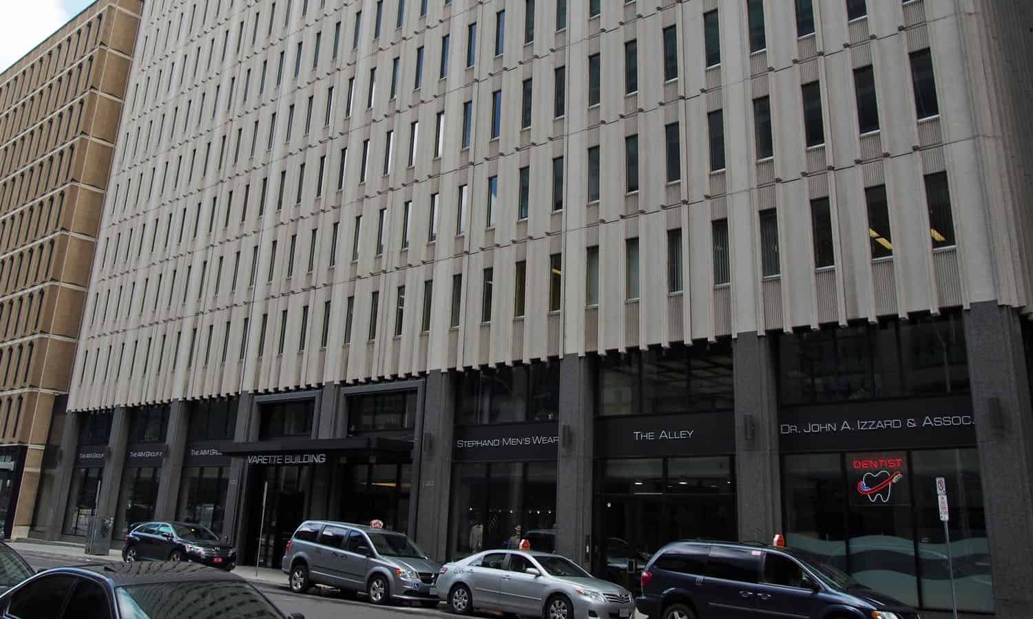 Looking towards the Varette Building from across Albert Street